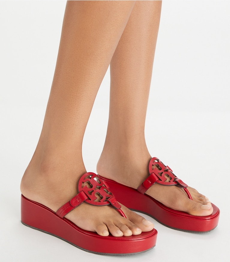 Tory Burch 2024 Miller T-Strap Wedge Sandal