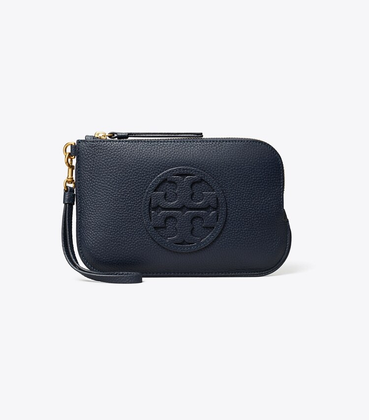 Tory Burch designer wristlets Miller Wristlet in Tory Navy front