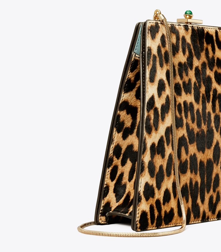 Tory Burch designer crossbody bags Mini Bag mit Leopardenmuster in Multi angle