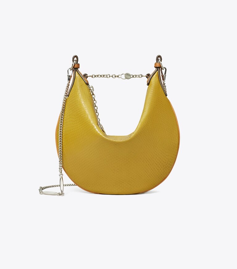 Tory Burch designer schultertaschen Mini Balloon Bag mit Kettenriemen in ISLAND PALM angle