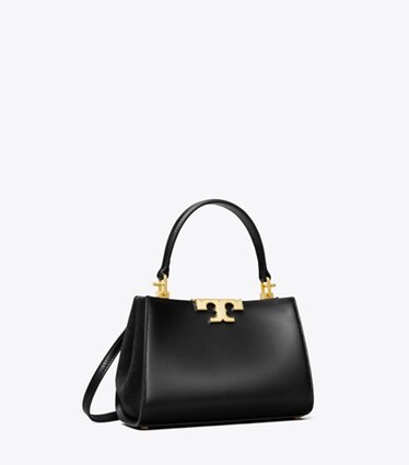Tory Burch designer borse a spalla Mini bauletto Eleanor in Black angle