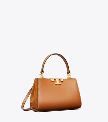 Tory Burch designer borse a spalla Mini bauletto Eleanor in Malt Whiskey angle