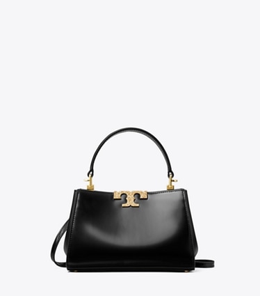 Tory Burch designer borse a spalla Mini bauletto Eleanor con pavé in Black front