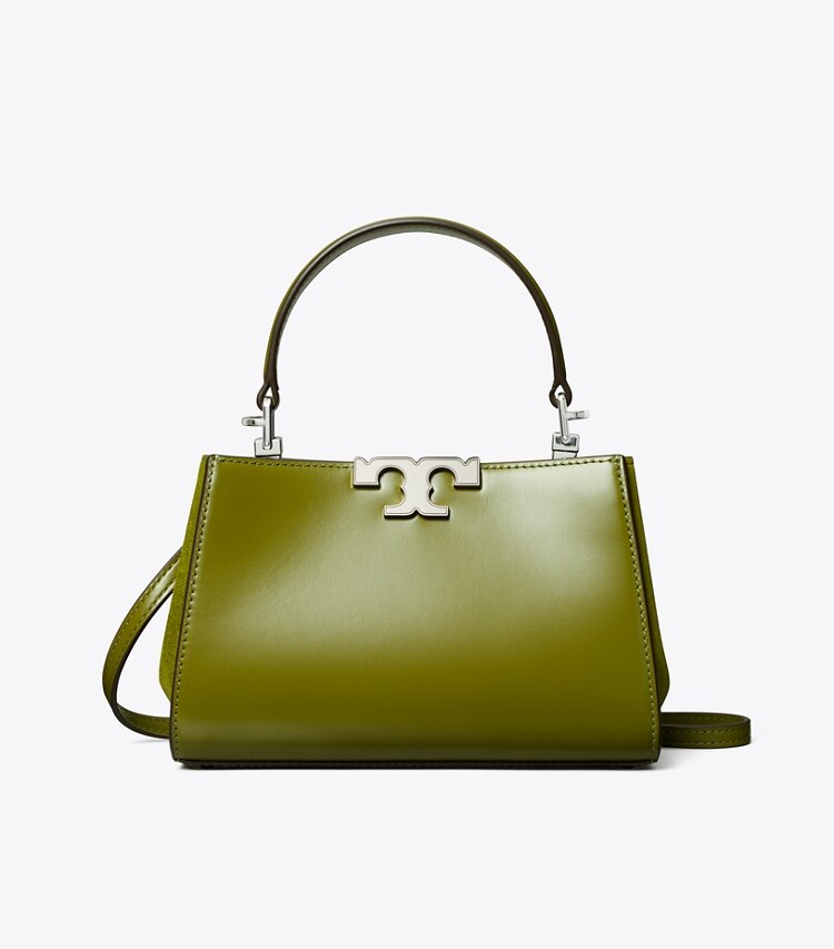 Tory Burch designer borse a spalla Mini bauletto Eleanor in Dark Matcha front