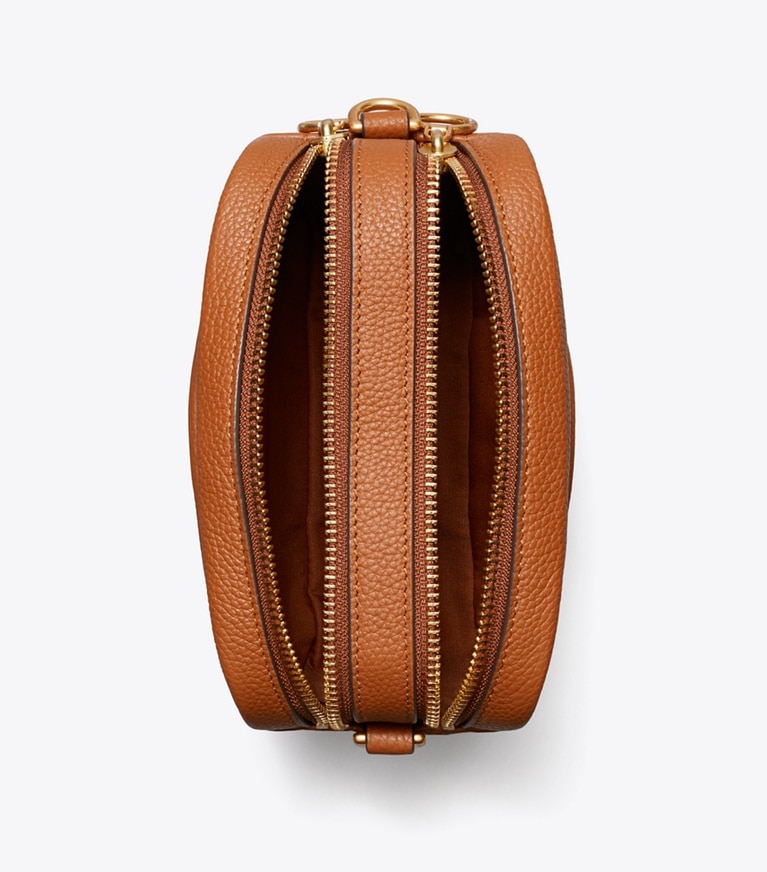 Tory Burch diseñador bolsos bandolera Mini bolso Perry Bombé en Light Umber desde arriba