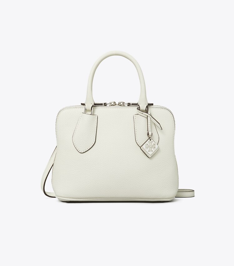 Tory Burch designer borse a spalla Mini borsa a bauletto Swing in White front
