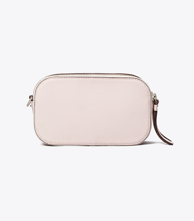Tory Burch designer borse a spalla Mini borsa a tracolla Miller con bordi in vernice in Pale Pink angle
