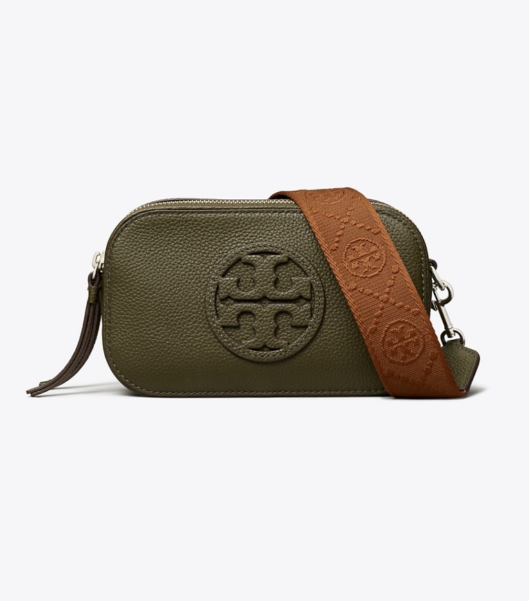 Tory Burch designer borse a spalla Mini borsa a tracolla Miller in Dark Olive front