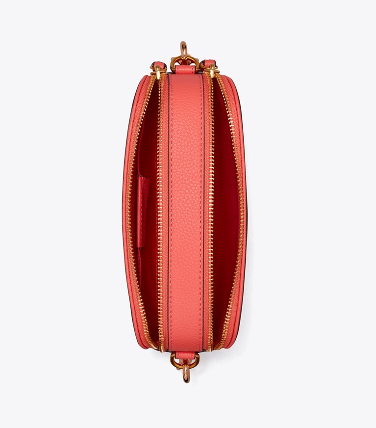 Tory Burch designer borse a spalla Mini borsa a tracolla Miller in Coral Crush angle