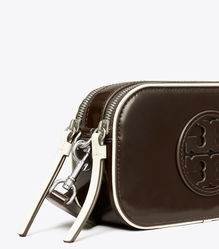 Tory Burch designer borse a spalla Mini borsa a tracolla Miller x BonBon in Cola angle