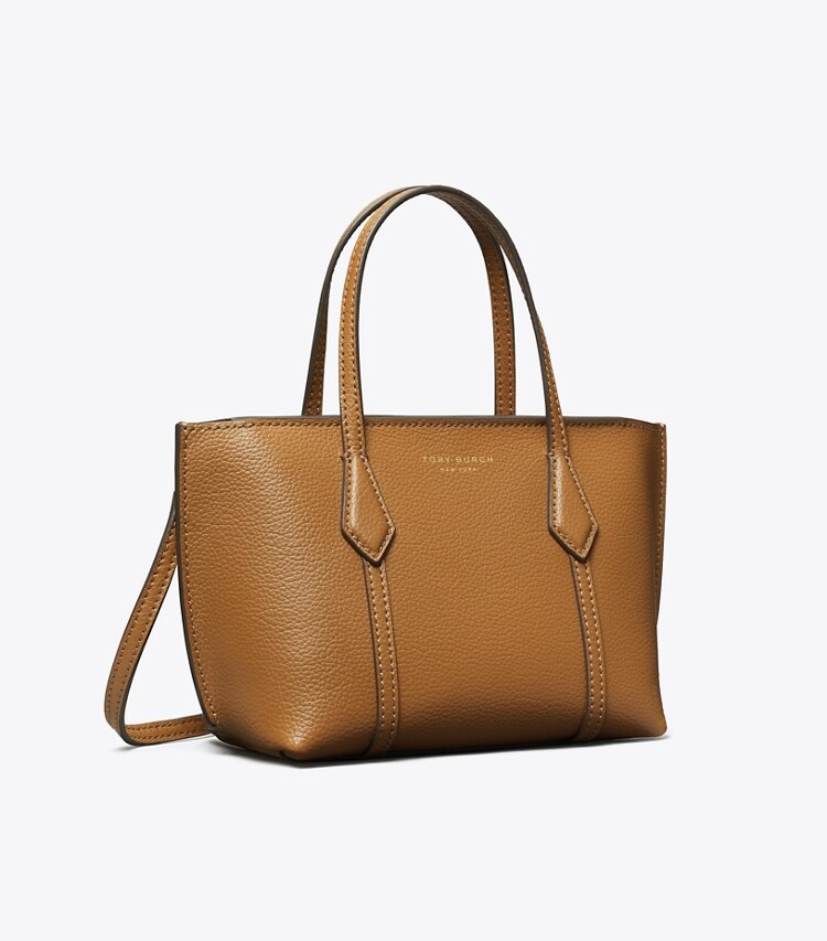 Tory Burch designer sacs à bandoulière Mini cabas Perry in Autumn Brown angle