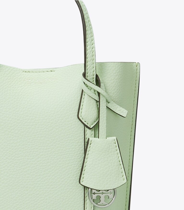 Tory Burch designer sacs à bandoulière Mini cabas Perry in MEADOW MIST angle