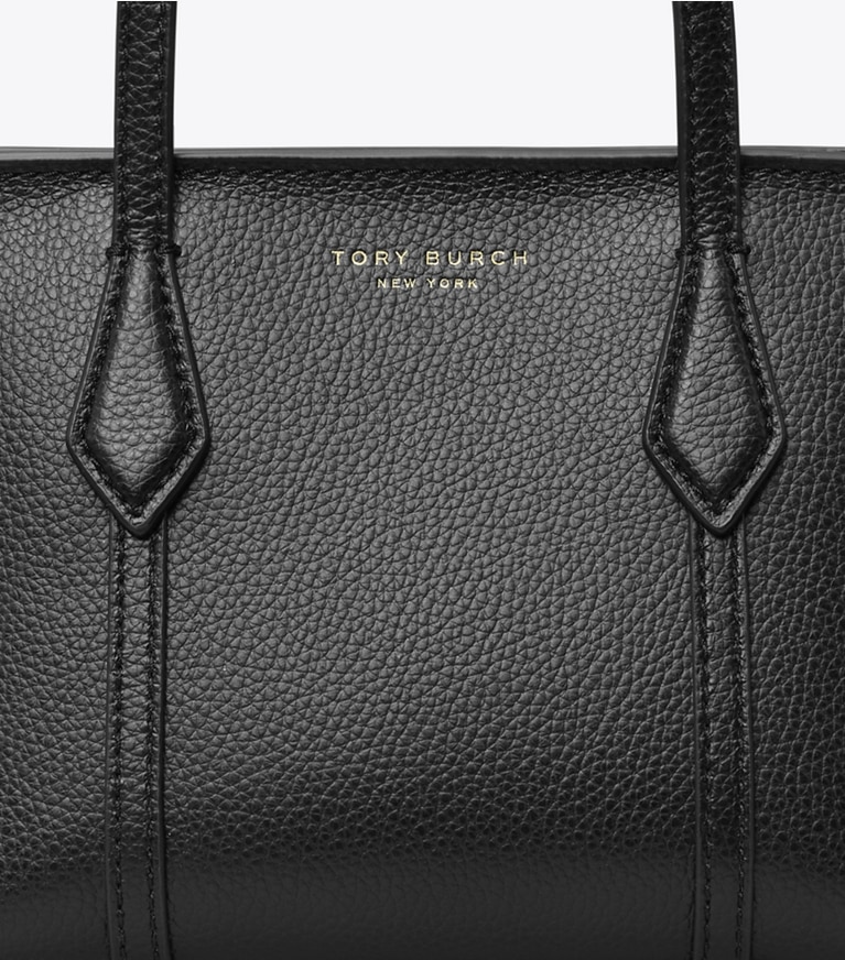 Tory Burch designer sacs à bandoulière Mini cabas Perry in Black angle