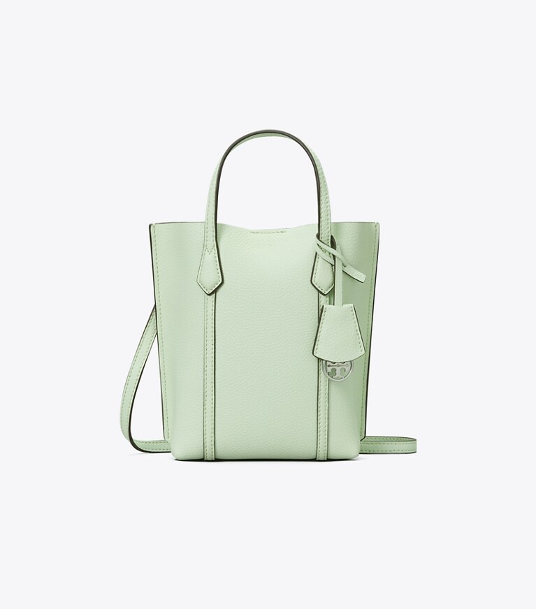 Tory Burch designer sacs à bandoulière Mini cabas Perry in MEADOW MIST angle