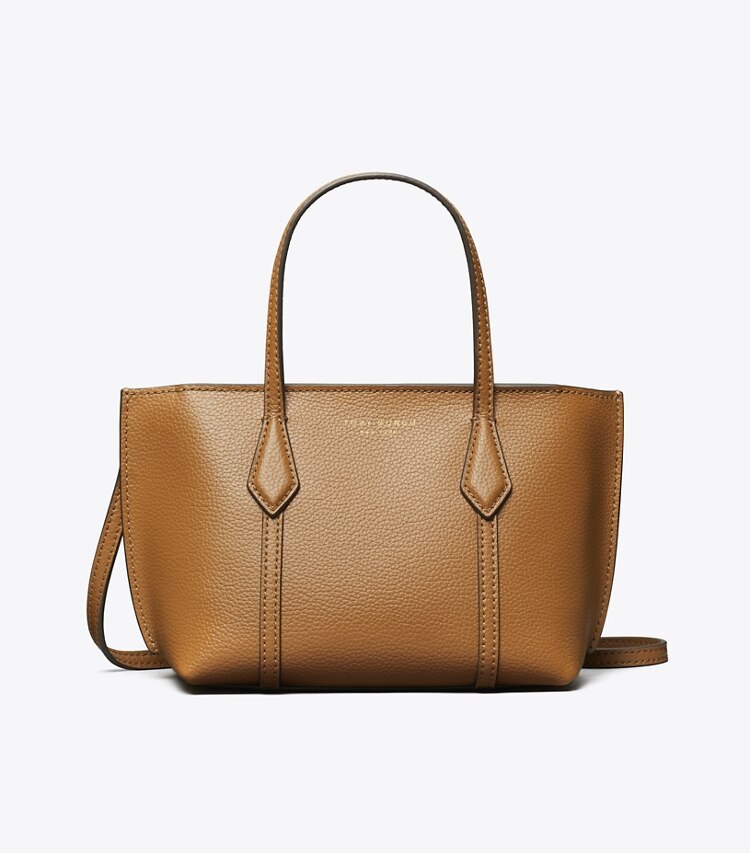Tory Burch designer sacs à bandoulière Mini cabas Perry in Autumn Brown front