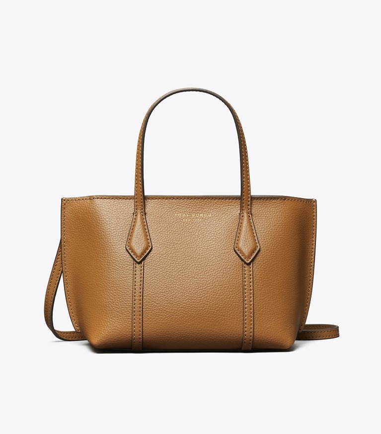 Tory Burch designer sacs à bandoulière Mini cabas Perry in Autumn Brown angle