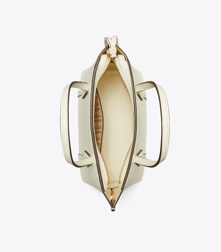 Tory Burch designer sacs à bandoulière Mini cabas Perry in Warm White angle