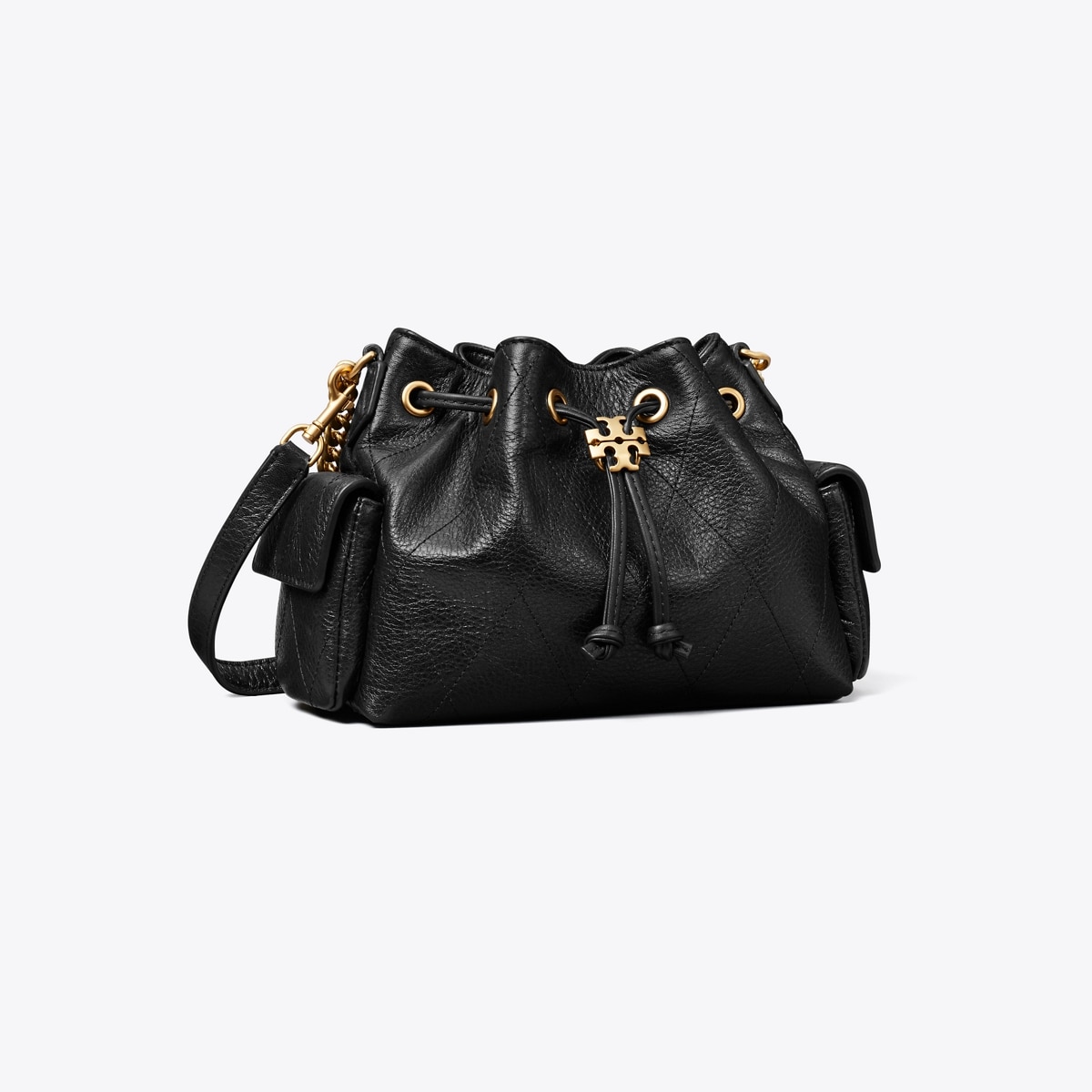 MINI CHARLIE QUILTED DRAWSTRING SHOULDER BAG