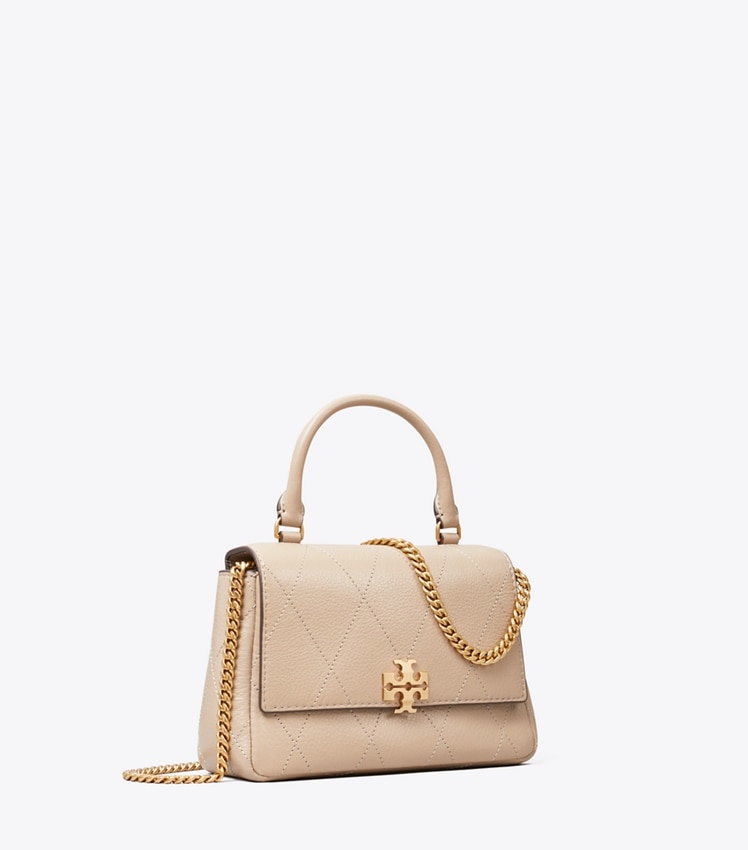 Mini Charlie Quilted Top-Handle Crossbody by Tory Burch