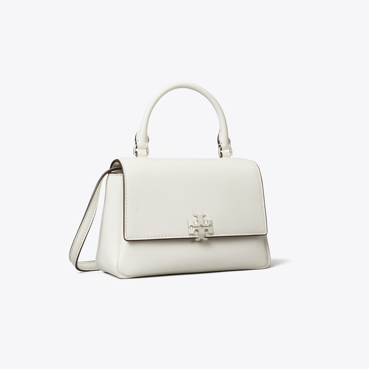 Mini Charlie Top-Handle Crossbody in white | Tory Burch
