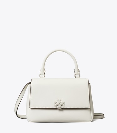 Tory Burch designer crossbody bags Mini Charlie Top-Handle Crossbody in Bianco front