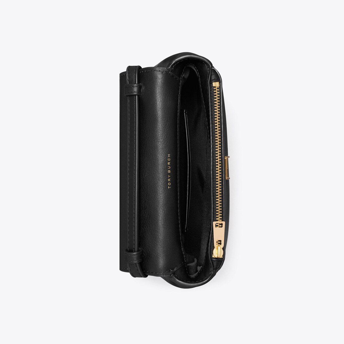 Mini Charlie Top-Handle Crossbody in black | Tory Burch