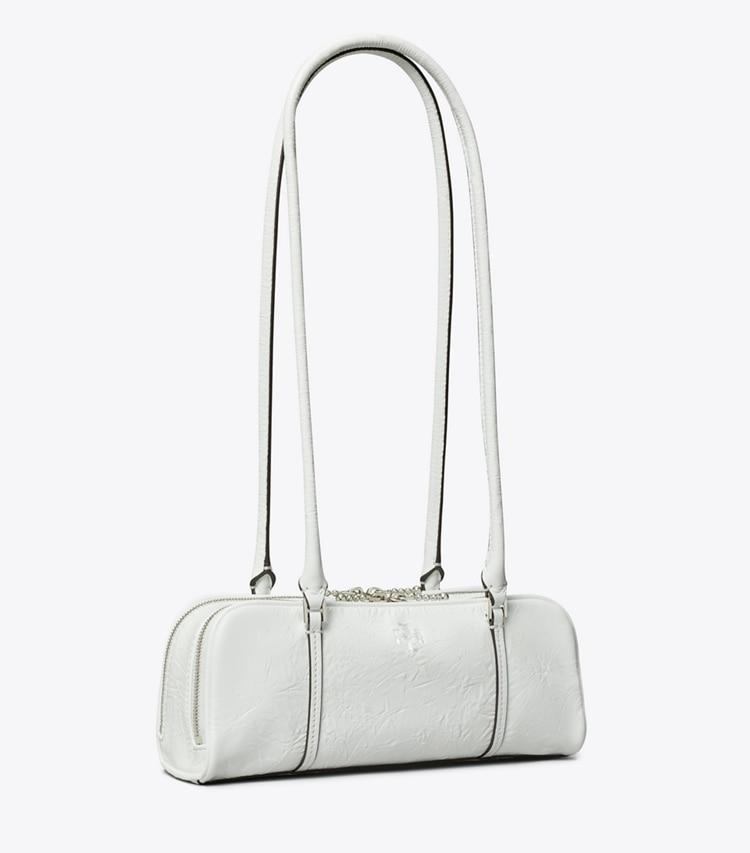 Tory Burch designer ショルダーバッグ マシュマロ クリンクルレザー ミニサッチェル in White angle