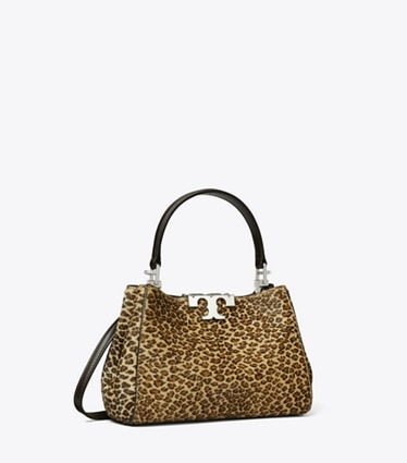 Tory Burch designer crossbody bags Mini Eleanor Calf Hair Satchel in Multi angle