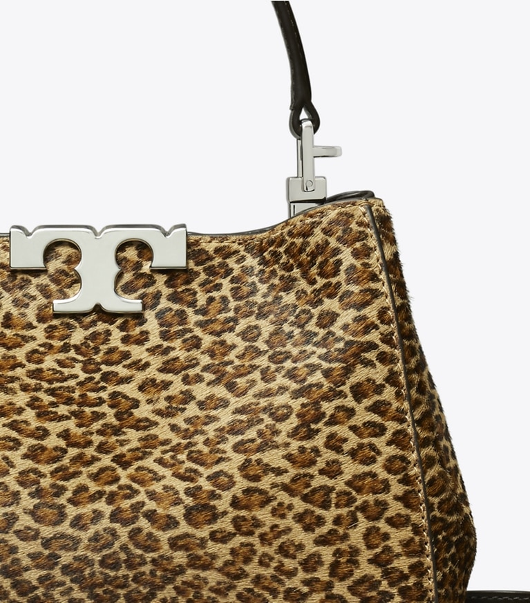 Tory Burch designer crossbody bags Mini Eleanor Calf Hair Satchel in Multi angle