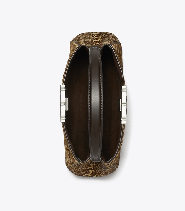 Tory Burch designer crossbody bags Mini Eleanor Calf Hair Satchel in Multi angle