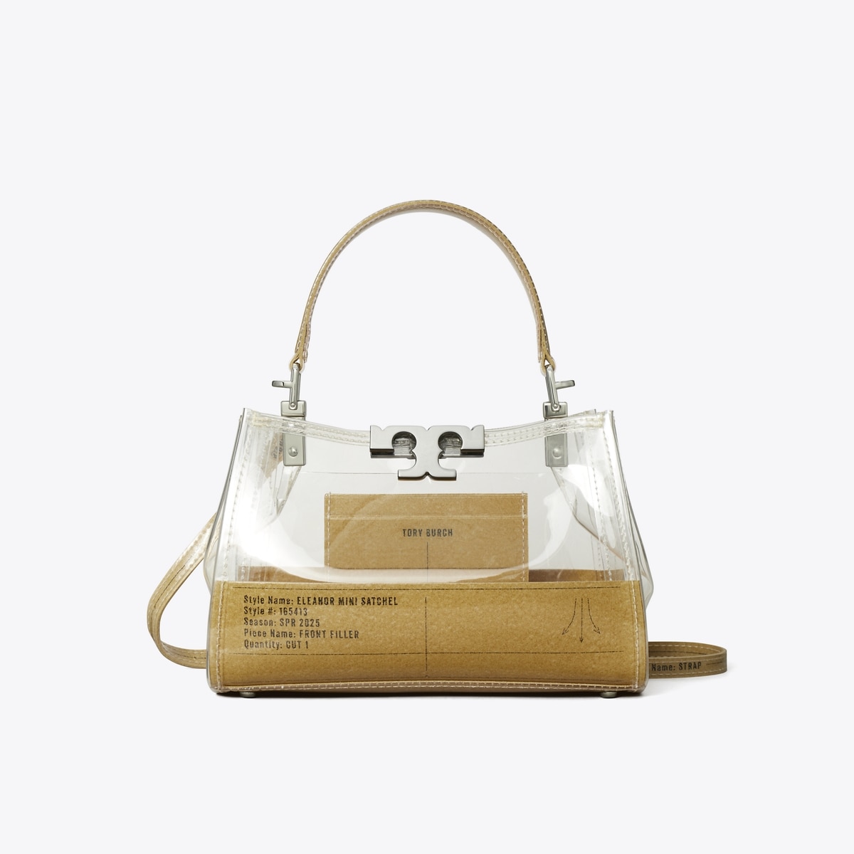 関税込み Tory Burch Eleanor ミニ サッチェルバッグ エレノア ペブルド ミニサッチェル: レディース クロスボディ