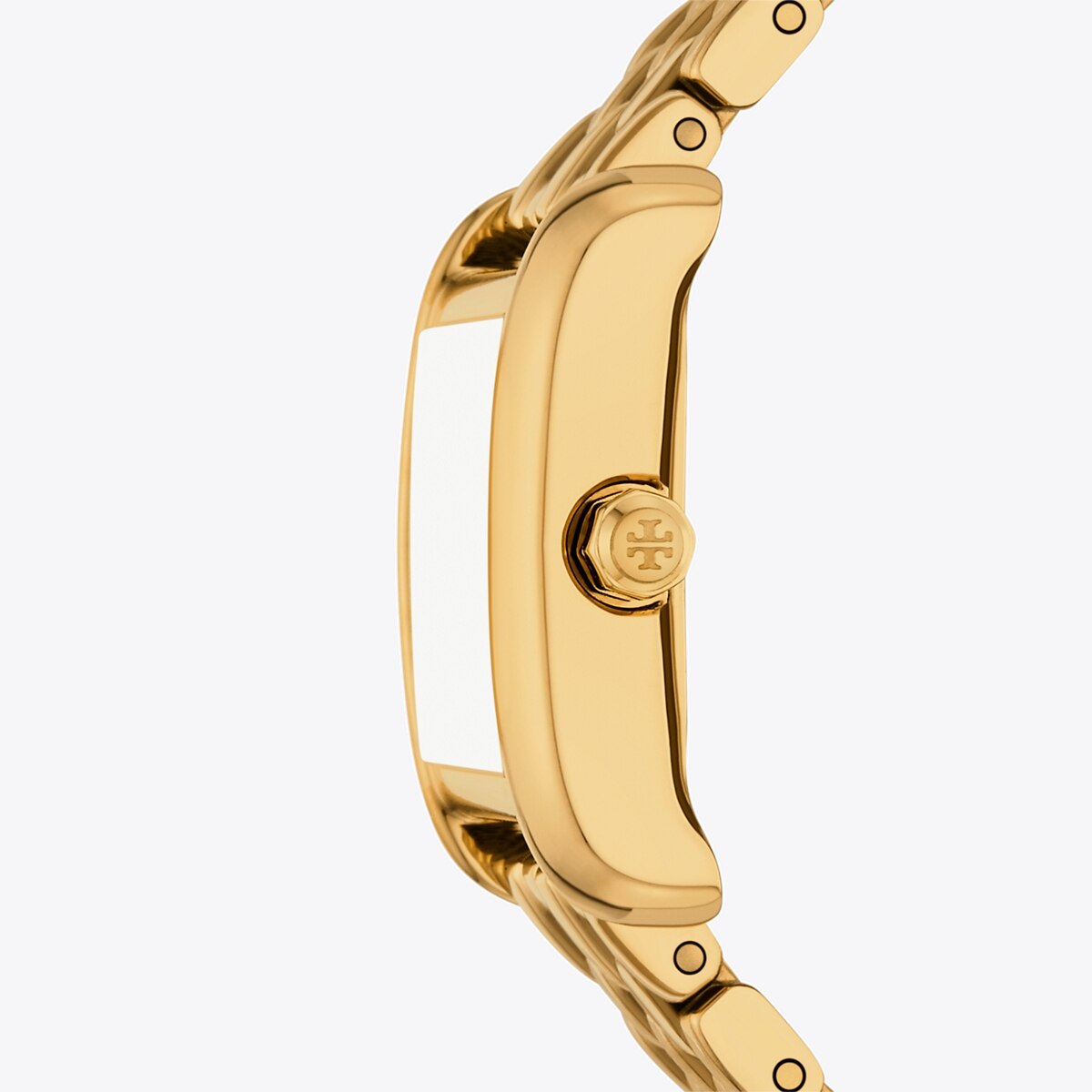 TORY BURCH •Amelia Hexagon Ivory Watch•DISC Tory Burch Miller Swirl Watch Ivory/ Stone/ Gold Tone - TBW7026 main image 3
