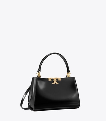 Tory Burch designer crossbody bags Mini Eleanor Henkeltasche mit Pavé in Black angle
