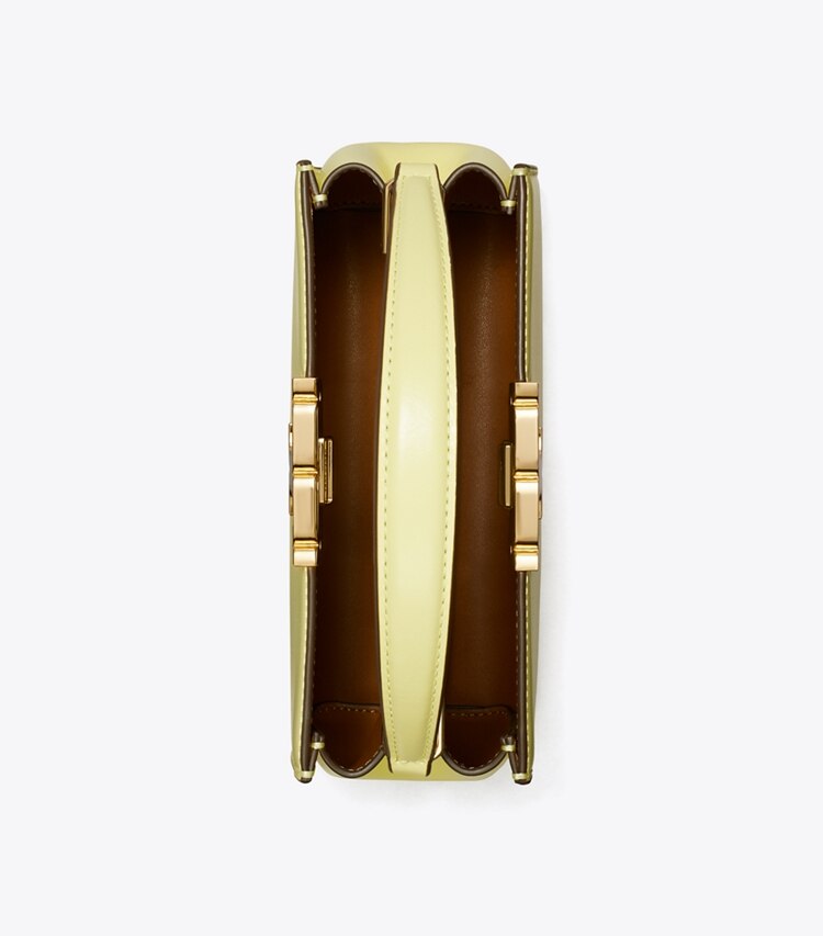 Tory Burch designer crossbody bags Mini Eleanor Henkeltasche in Pastel Yellow von oben