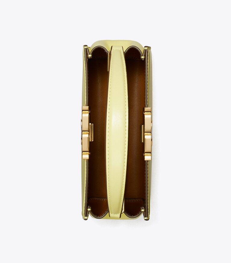 Tory Burch designer crossbody bags Mini Eleanor Henkeltasche in Pastel Yellow angle