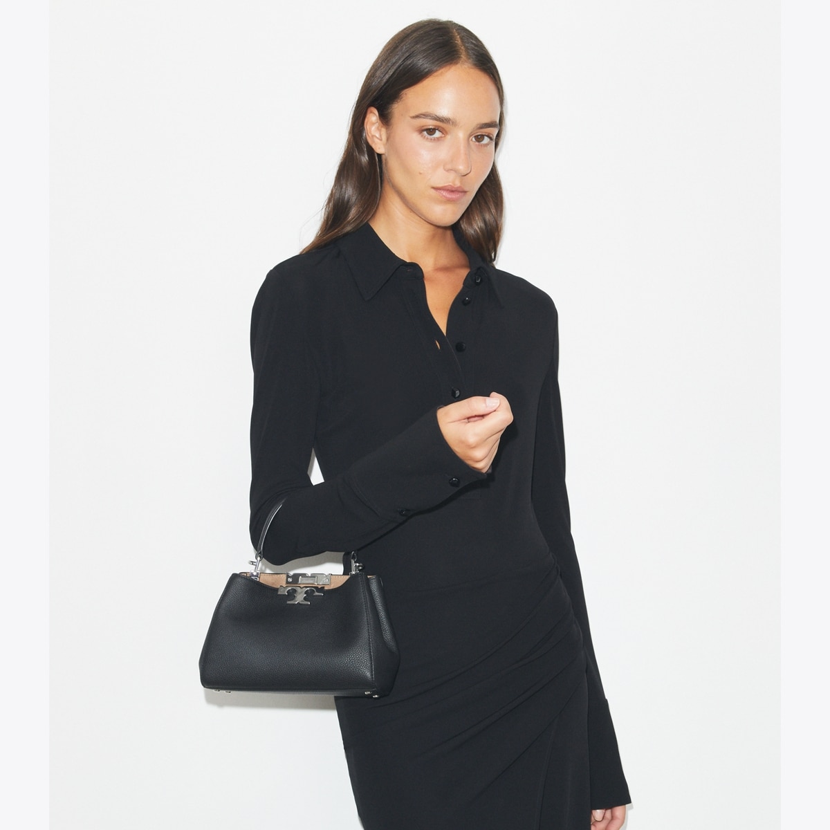 Mini Eleanor Soft Satchel: Women's Designer Crossbody Bags | Tory