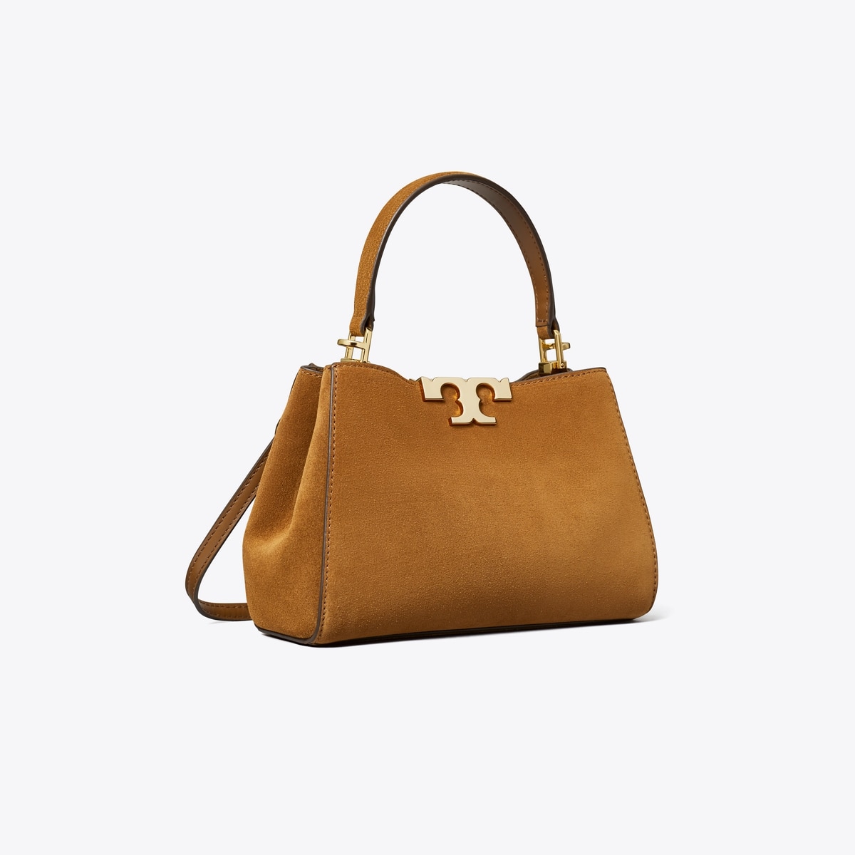 Mini Eleanor Suede Satchel: Women's Designer Crossbody Bags | Tory