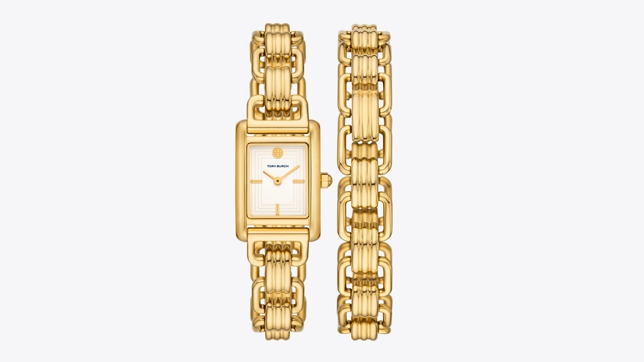 Mini Eleanor Watch, Gold-Tone Stainless Steel: Women's Designer