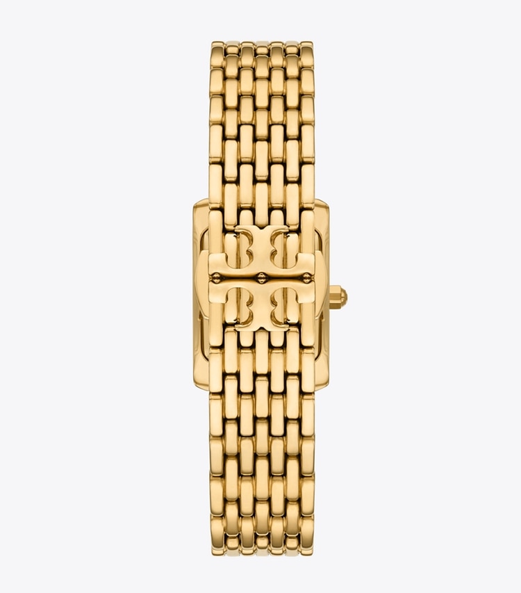 Tory Burch designer strap watches Mini Eleanor Watch in MALACHITE/GOLD back