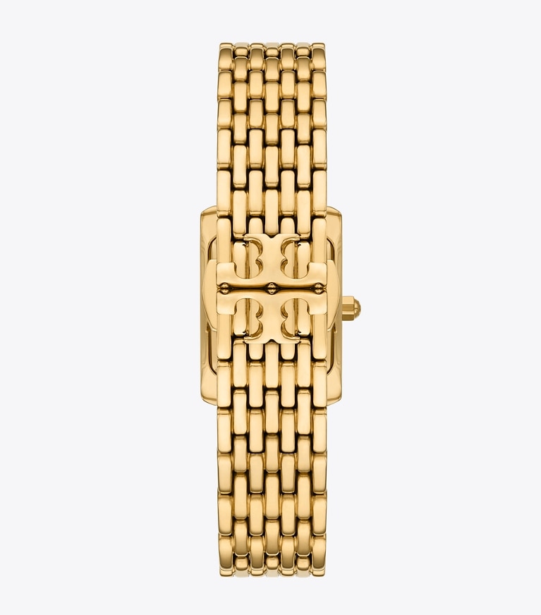 Tory Burch designer strap watches Mini Eleanor Watch in MALACHITE/GOLD front