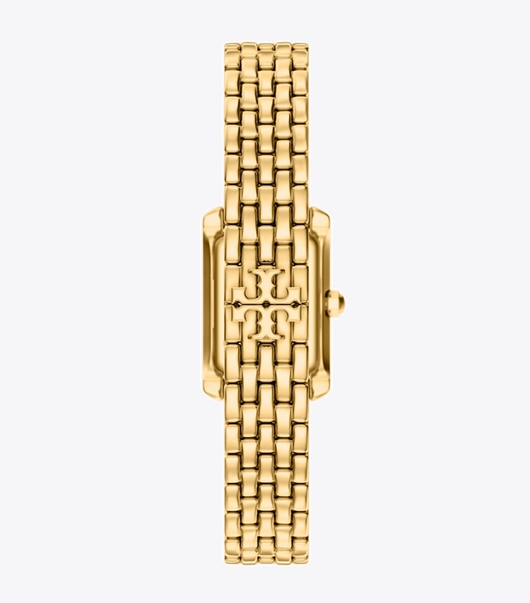 Tory Burch diseñador relojes con correa Mini Eleanor Watch en IVORY/GOLD/PAVE volver
