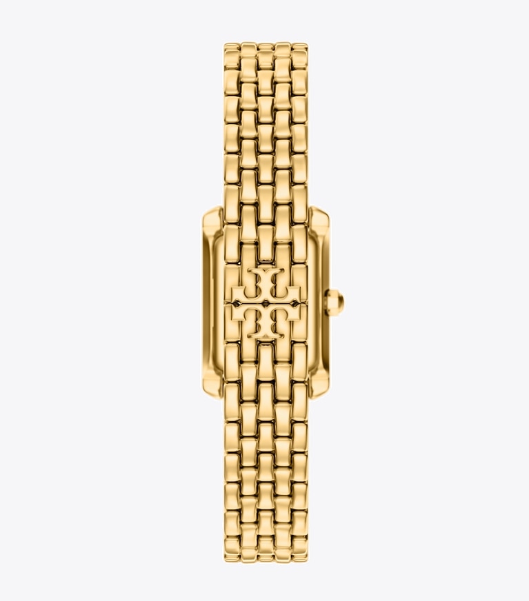 Tory Burch diseñador relojes con correa Mini Eleanor Watch en IVORY/GOLD/PAVE volver