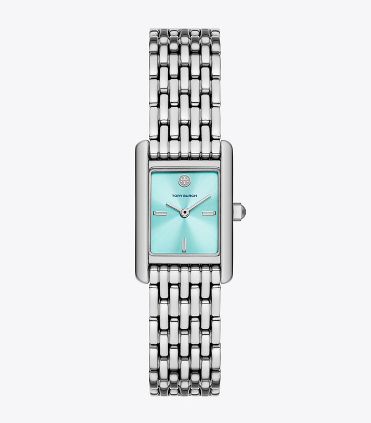 Tory Burch designer strap watches Mini Eleanor Watch in TURQUOISE/SILVER front