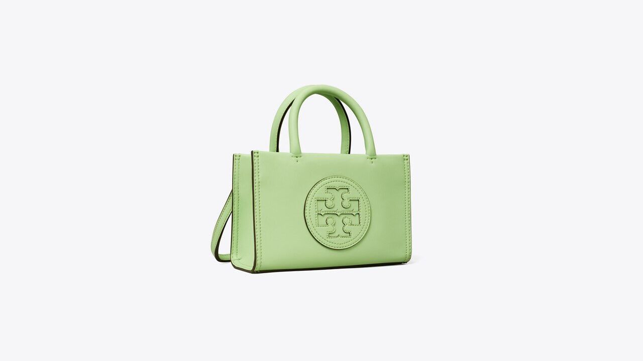 Ella Bio Small Tote Bag in Green - Tory Burch