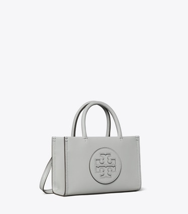 Tory Burch designer crossbody bags Mini Ella Bio Tote in Gray angle