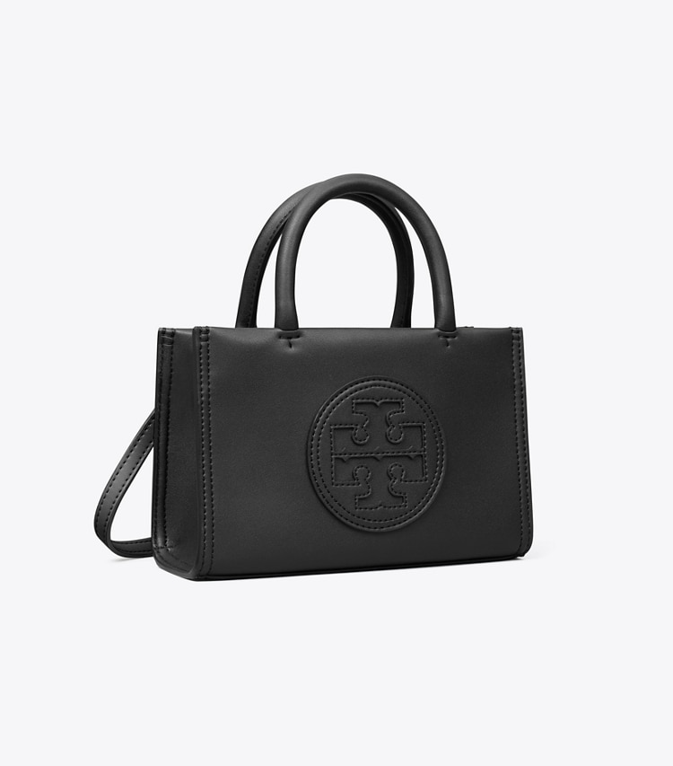 Tory Burch designer crossbody bags Mini Ella Bio Tote Bag in Black angle