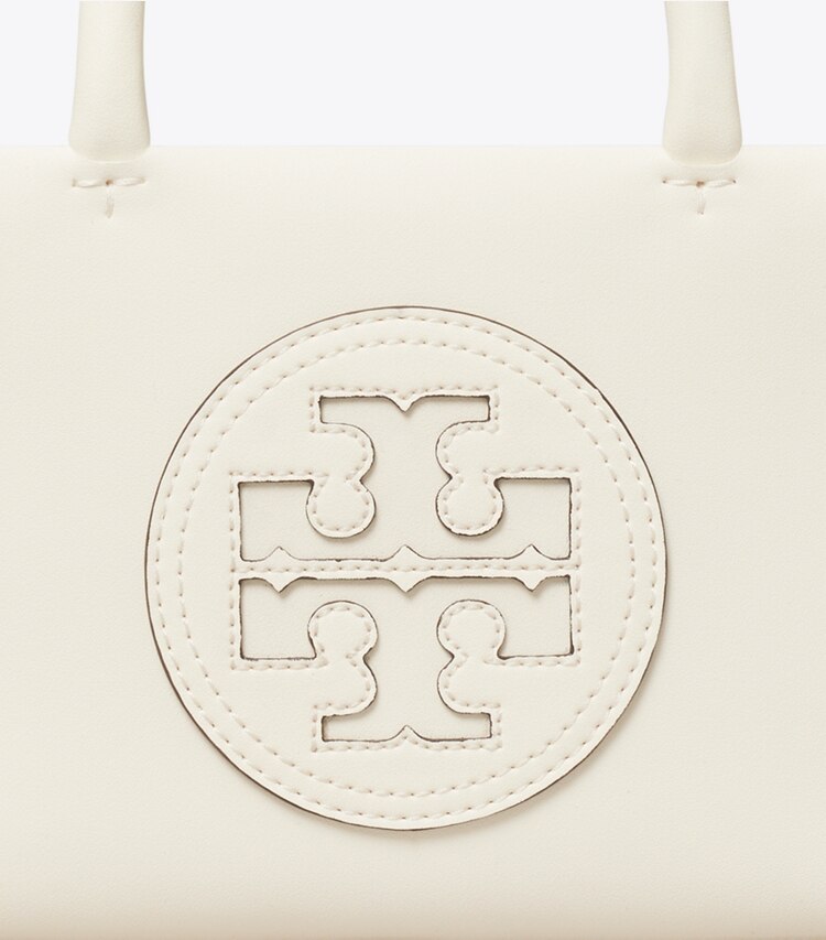 Tory Burch designer crossbody bags Mini Ella Bio Tote Bag in Warm White detail