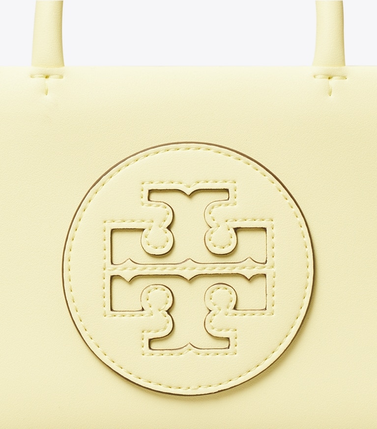 Tory Burch designer crossbody bags Mini Ella Bio Tote in Lemon Zest angle