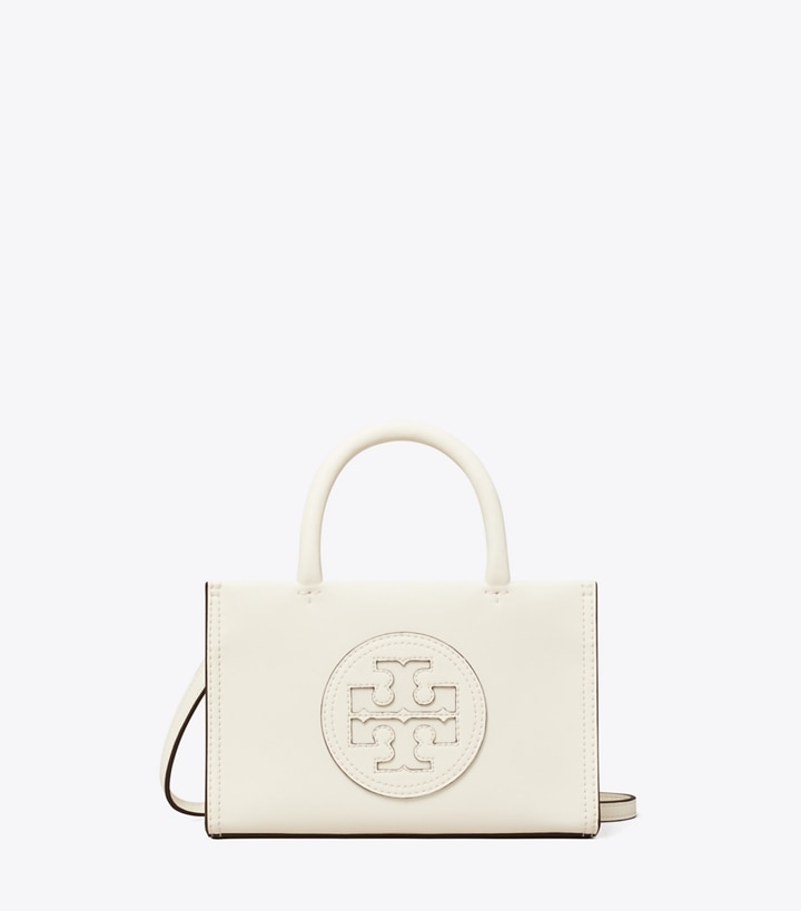 Tory Burch designer crossbody bags Mini Ella Bio Tote in Warm White front