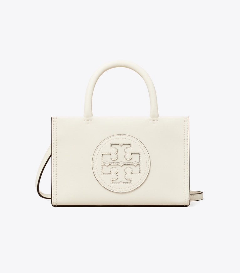 Tory Burch designer crossbody bags Mini Ella Bio Tote in Warm White angle